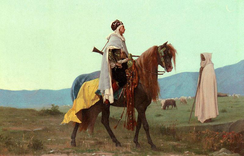 Gustave Boulanger An Arab Horseman Norge oil painting art